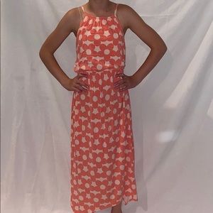 Long Peach Sundress